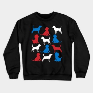 Patriotic Beagles Dog America Flag 4Th Of July Crewneck Sweatshirt